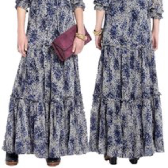 Elizabeth & James Silk Marilyn Maxi Dress Size: 10 - Picture 2 of 14